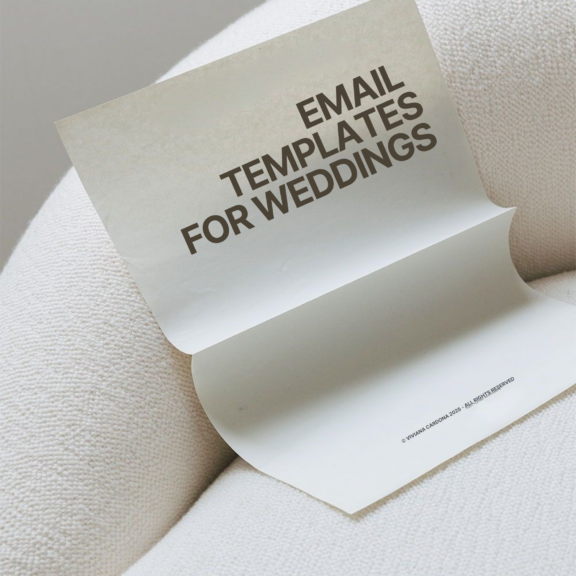 Email Templates for Weddings