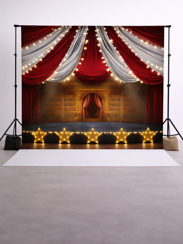 Fondo de tela para fotos - Circo con Luces Neón