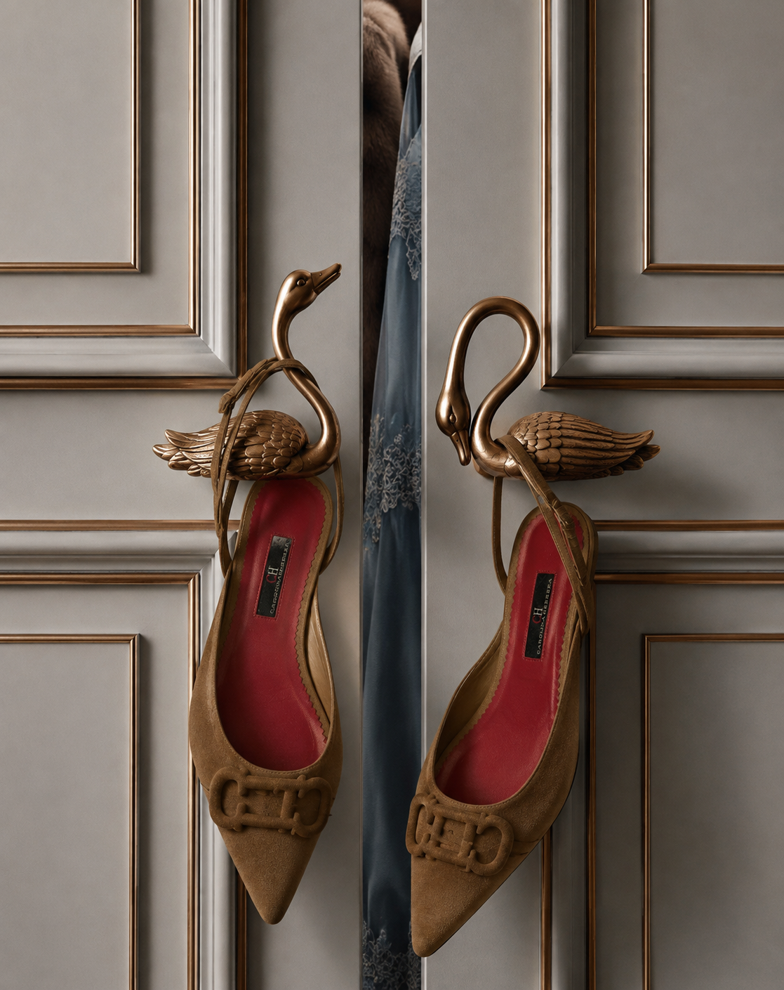 Carolina Herrera CH Slingback Flats