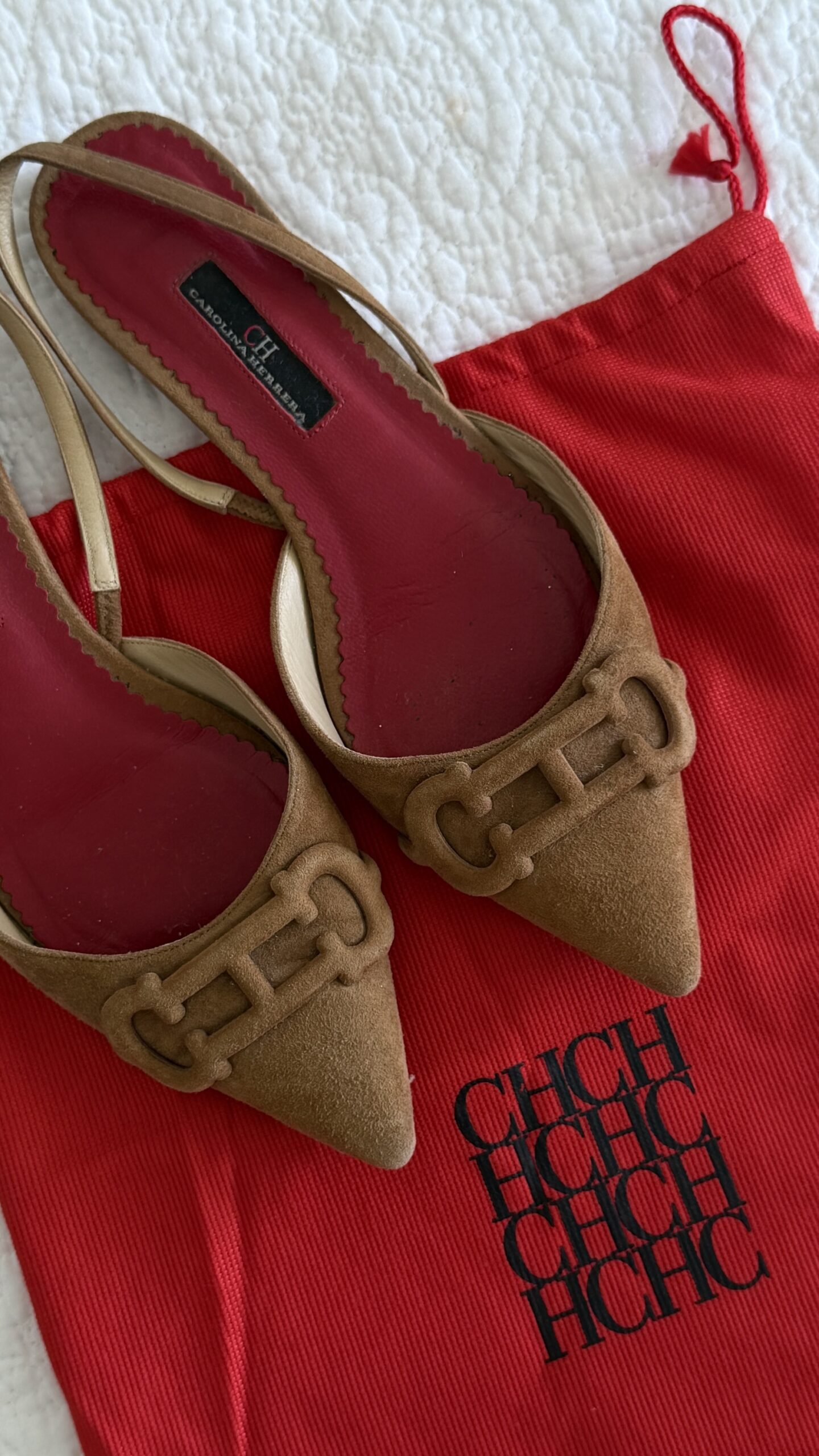 Carolina Herrera CH Slingback Flats - Image 4